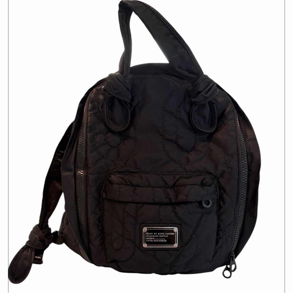 Marc by Marc Jacobs Black Quilted Backpack